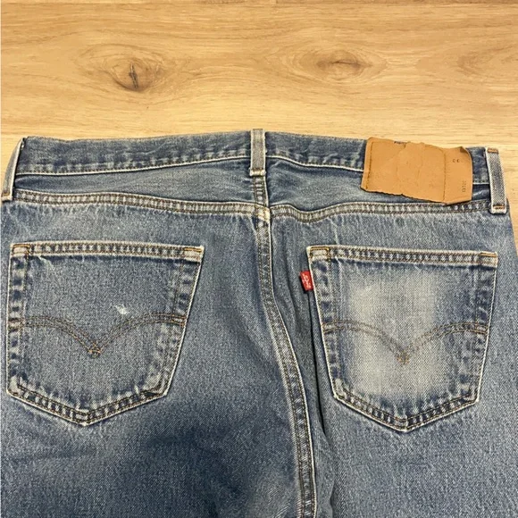 Vintage Levis 501 xx button fly jeans USA Men’s 35x30 perfectly distressed - Picture 6 of 16